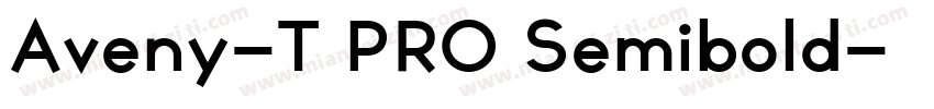 Aveny-T PRO Semibold字体转换